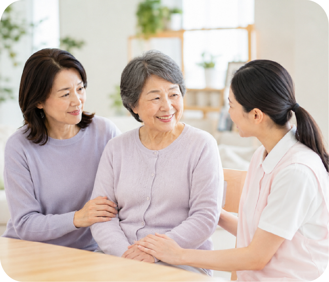 ご家族との面談の様子